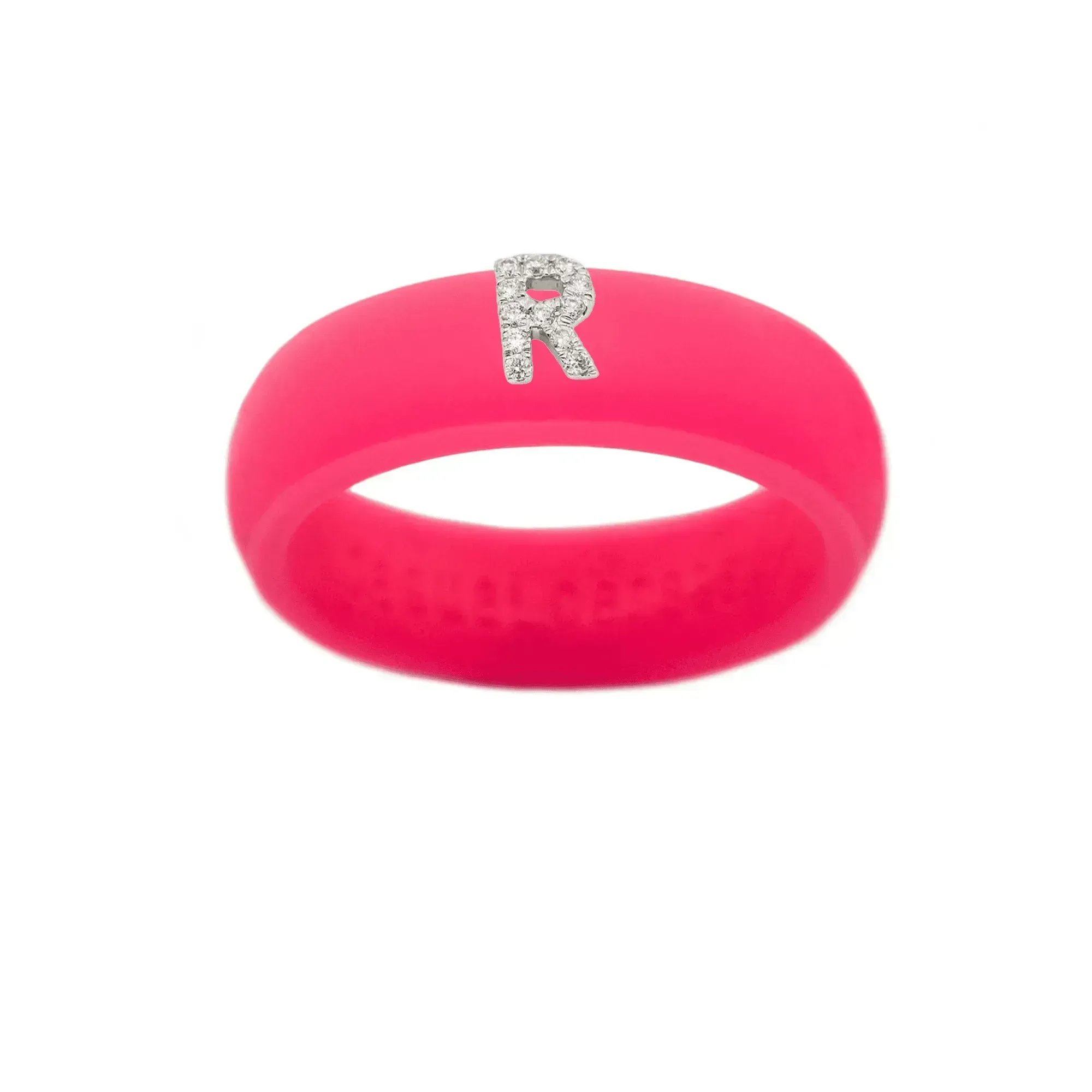 “R” Diamond Initial - Size 4