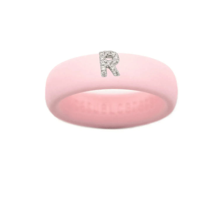 “R” Diamond Initial - Size 9