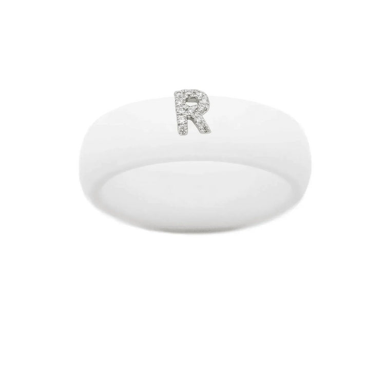 “R” Diamond Initial - Size 9