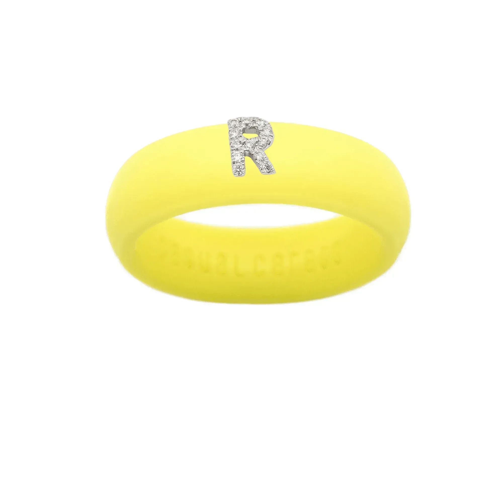 “R” Diamond Initial - Size 4