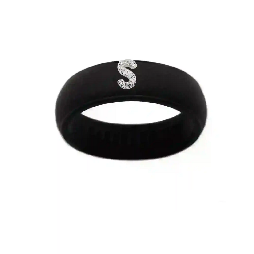 “S” Diamond Initial - Size 6
