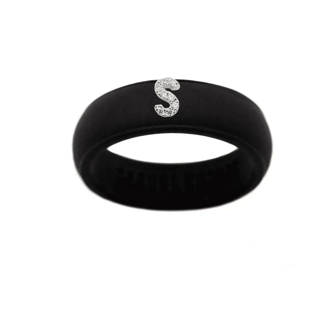 “S” Diamond Initial - Size 7