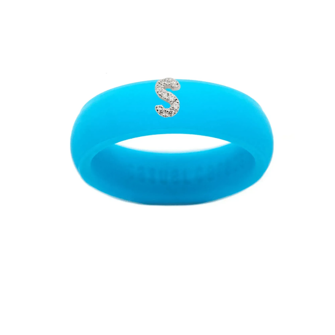 “S” Diamond Initial - Size 7