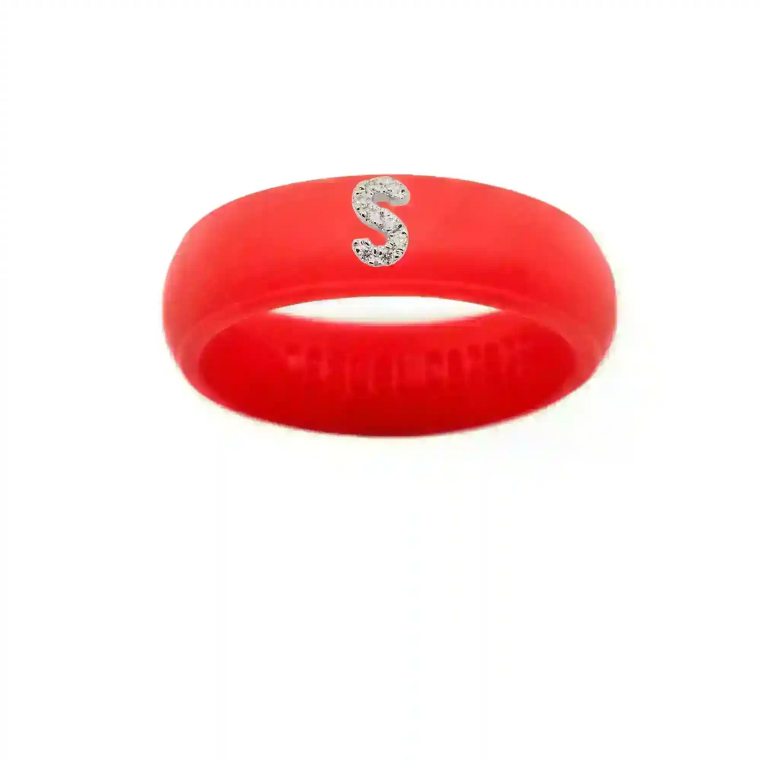“S” Diamond Initial - Size 6