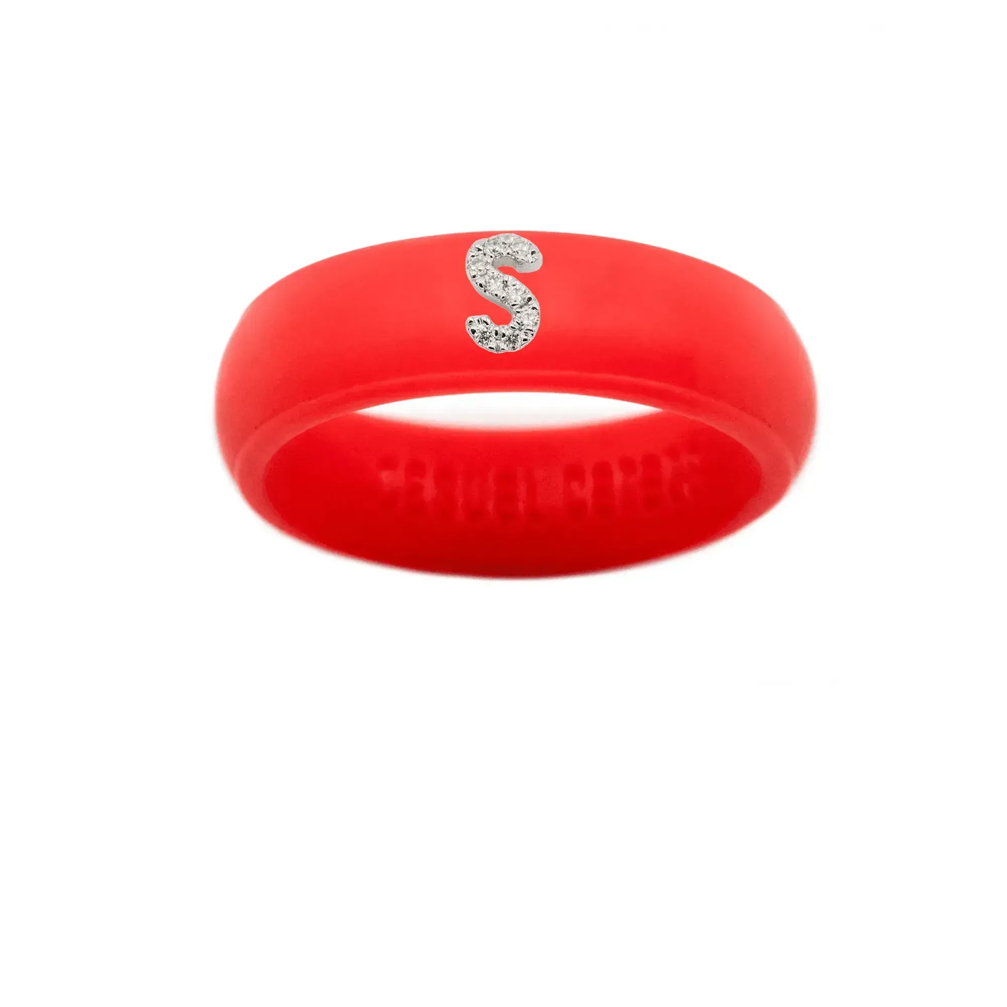 “S” Diamond Initial - Size 4