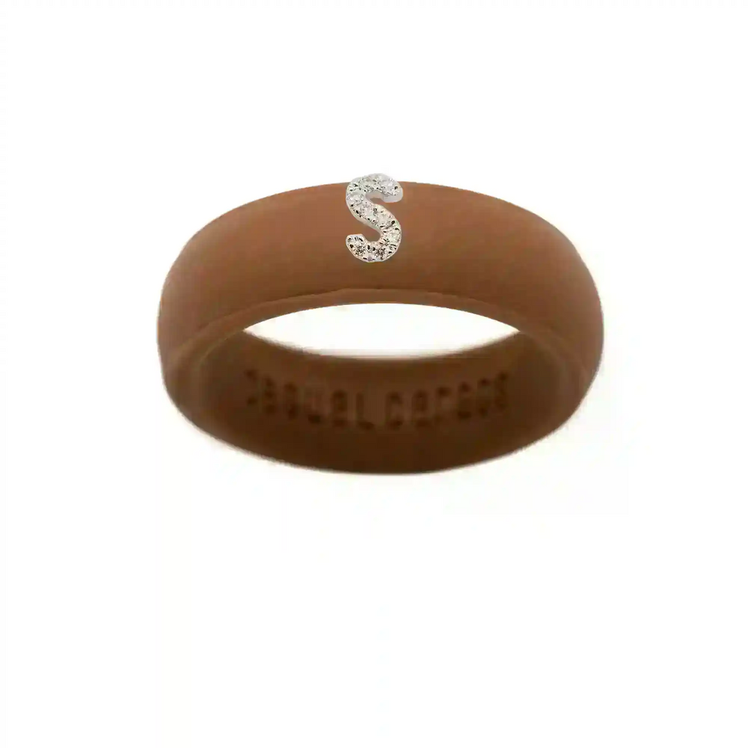 “S” Diamond Initial - Size 6