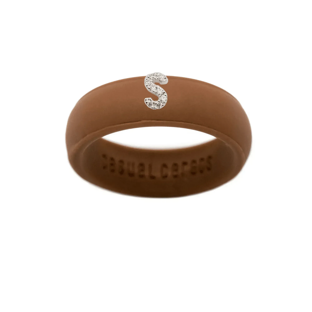 “S” Diamond Initial - Size 7