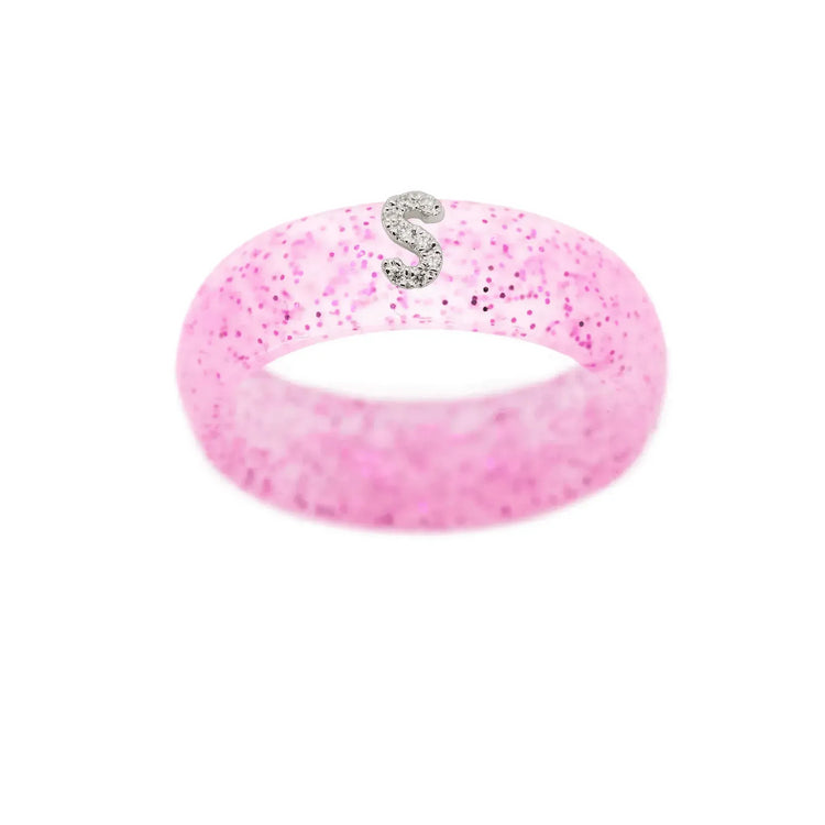 “S” Diamond Initial - Size 9