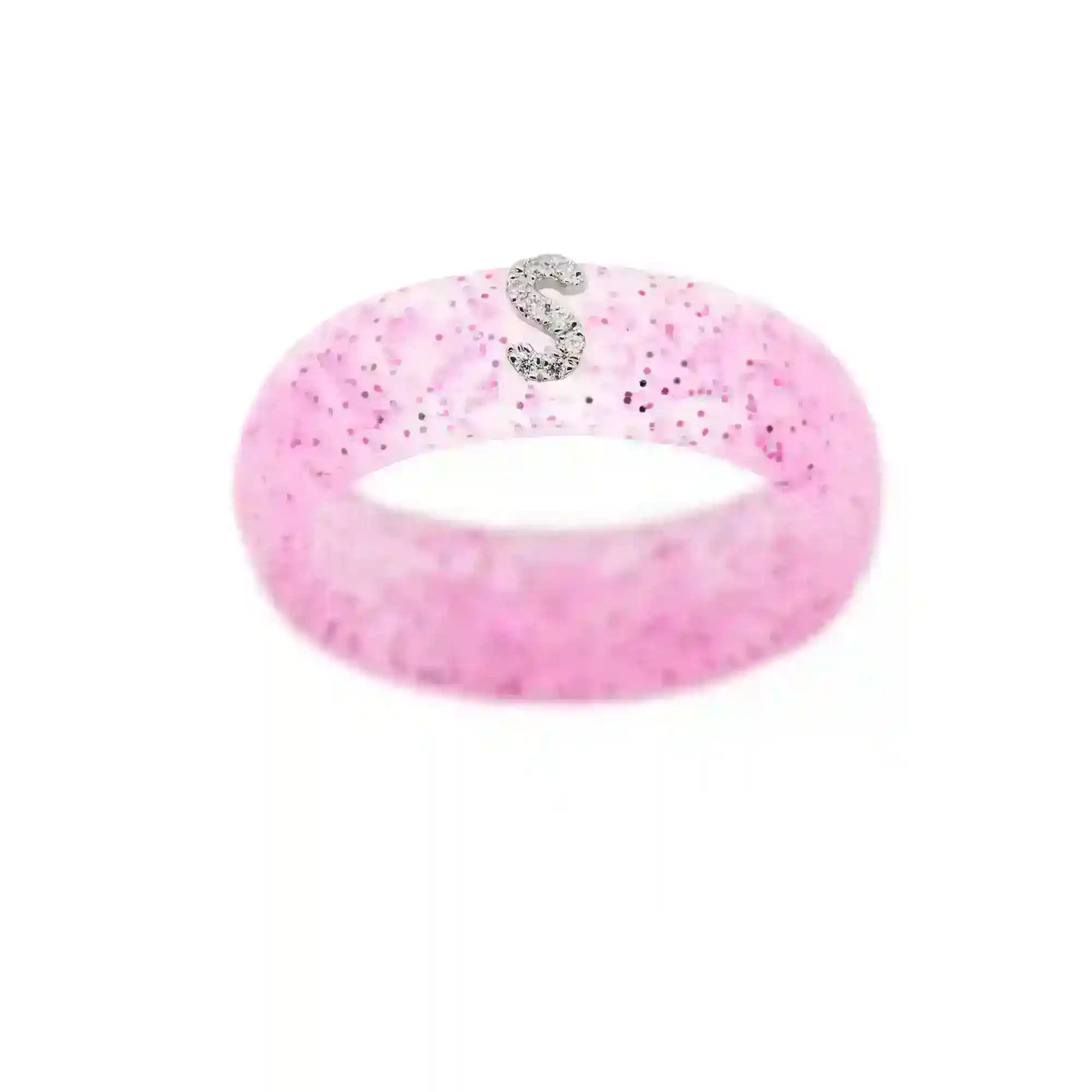 “S” Diamond Initial - Size 7