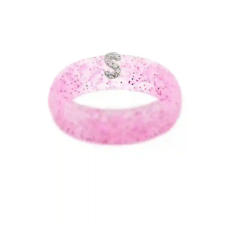 “S” Diamond Initial - Size 6