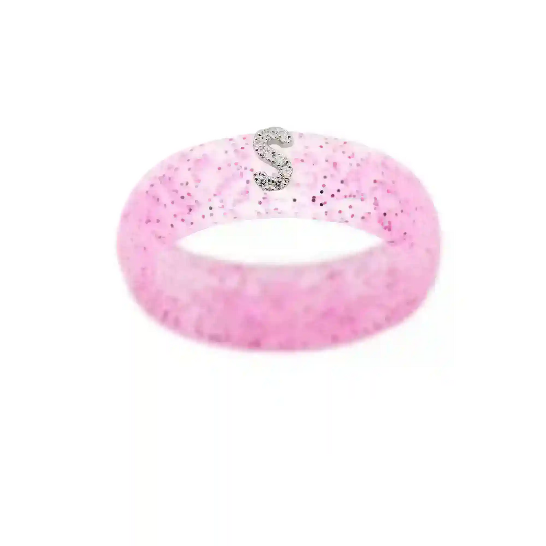 “S” Diamond Initial - Size 6