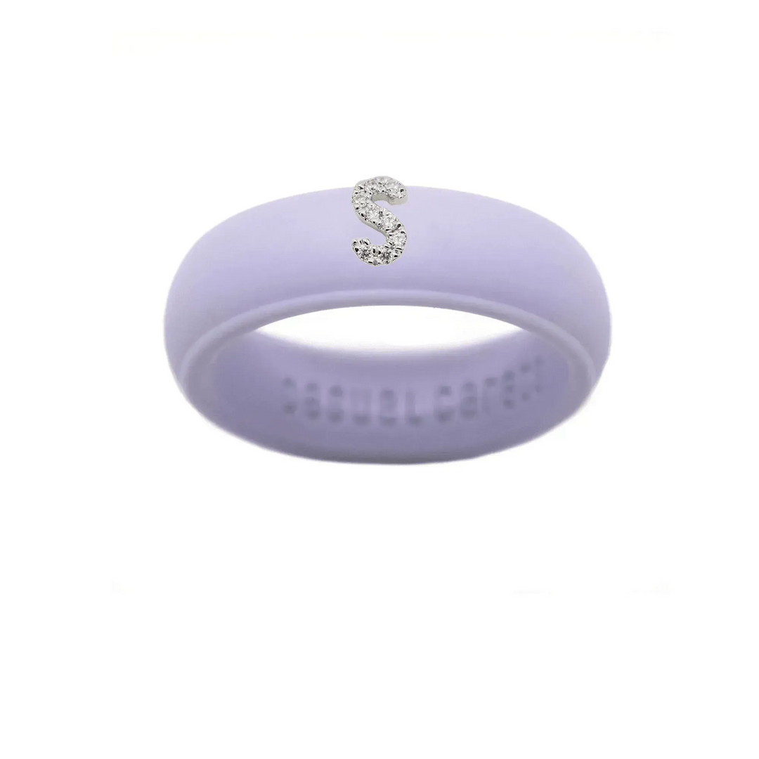 “S” Diamond Initial - Size 7