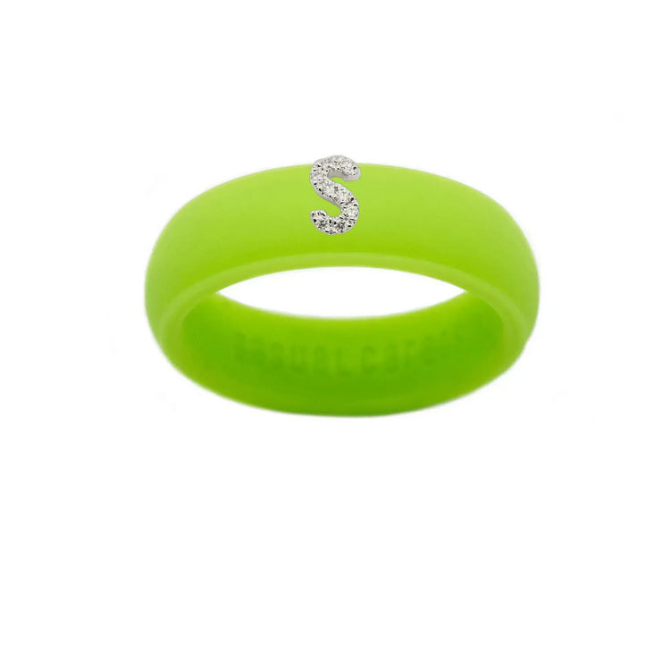 “S” Diamond Initial - Size 7