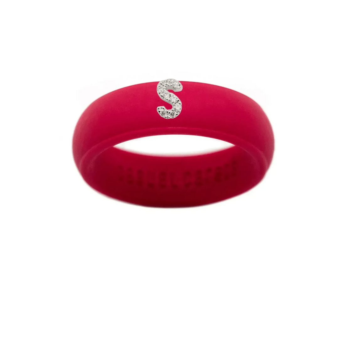 “S” Diamond Initial - Size 9
