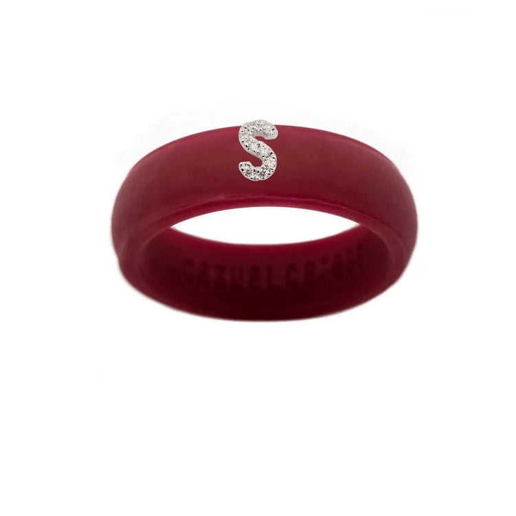 “S” Diamond Initial - Size 9