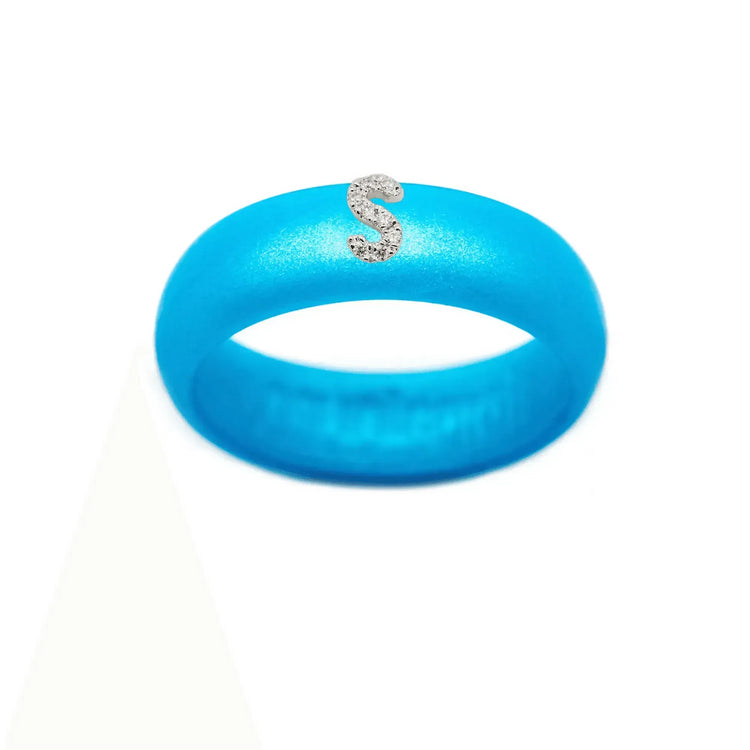 “S” Diamond Initial - Size 7