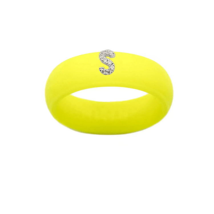 “S” Diamond Initial - Size 7