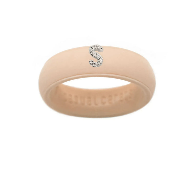 “S” Diamond Initial - Size 7