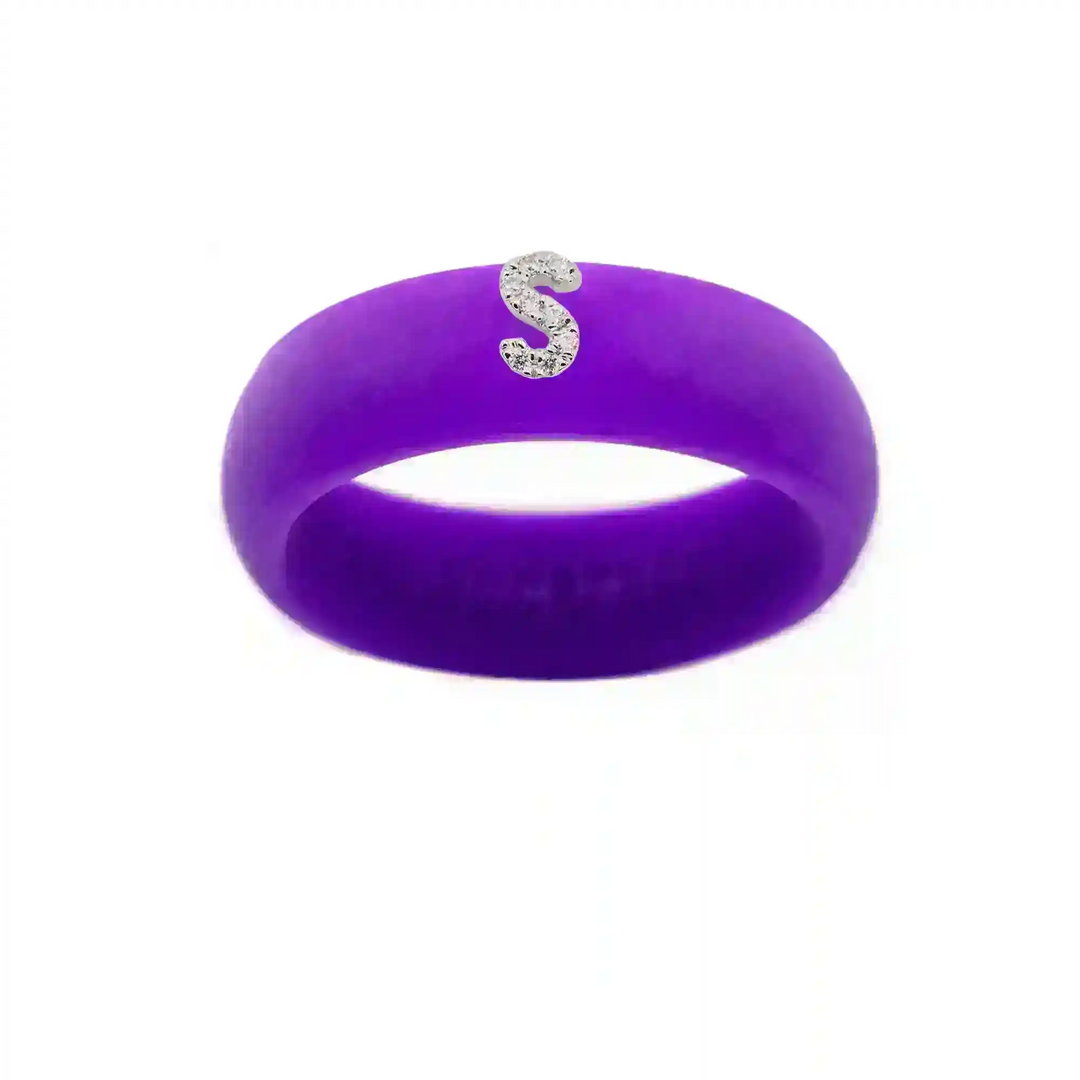“S” Diamond Initial - Size 6