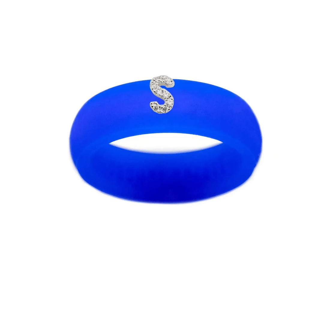 “S” Diamond Initial - Size 7