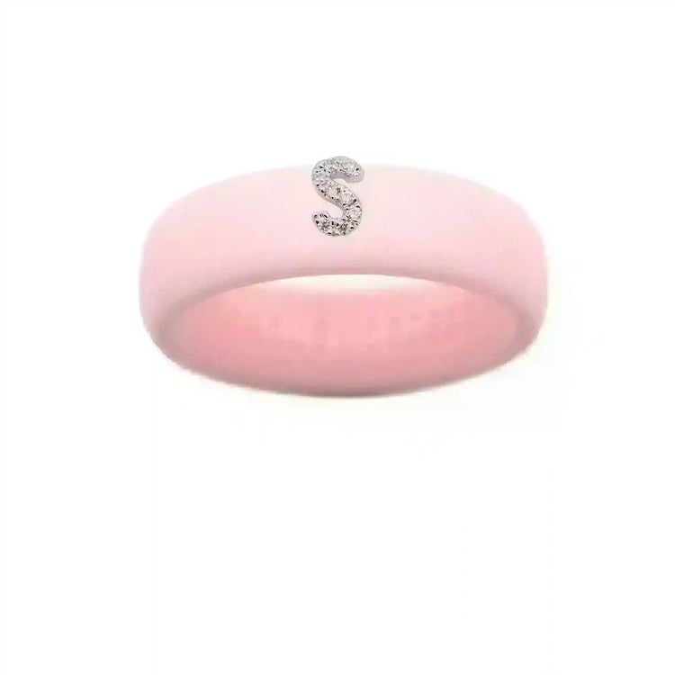 “S” Diamond Initial - Size 6