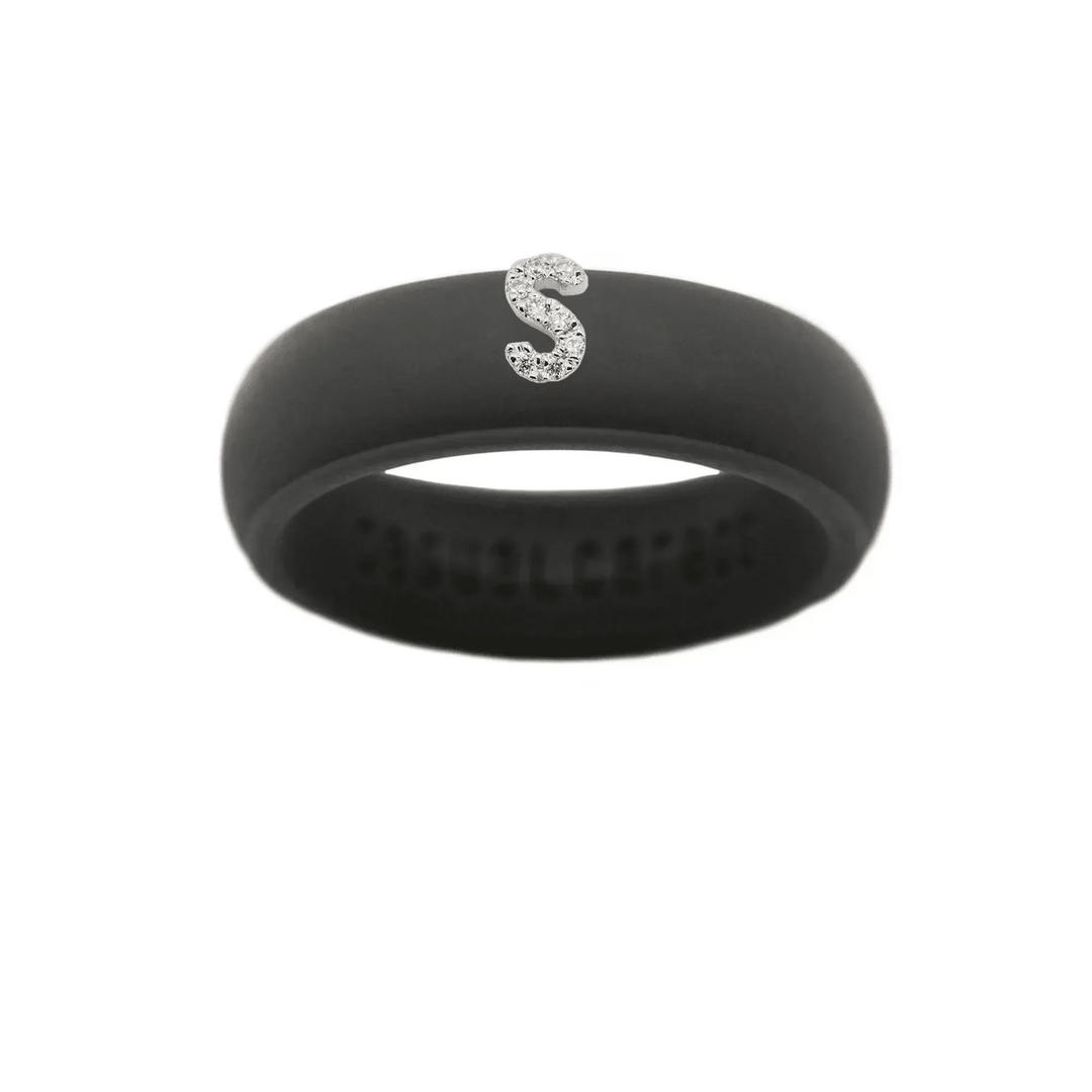 “S” Diamond Initial - Size 9