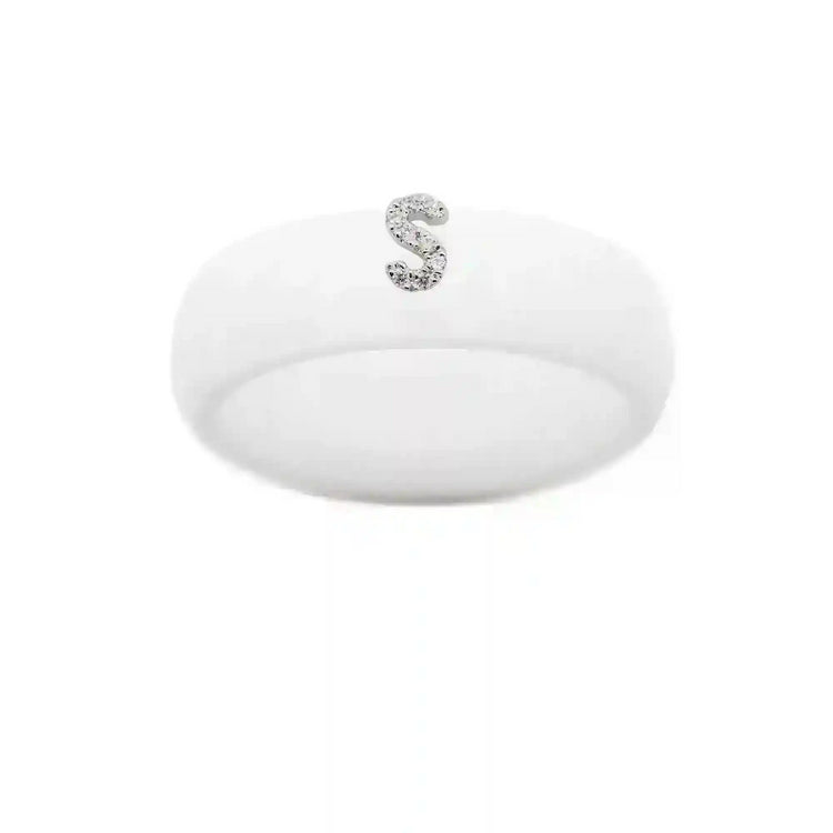 “S” Diamond Initial - Size 6