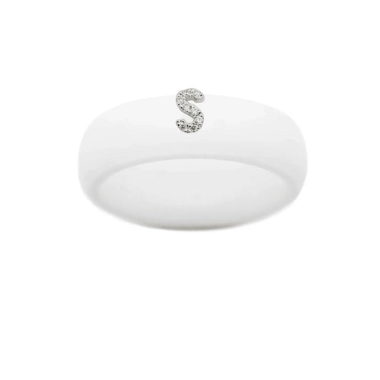 “S” Diamond Initial - Size 7