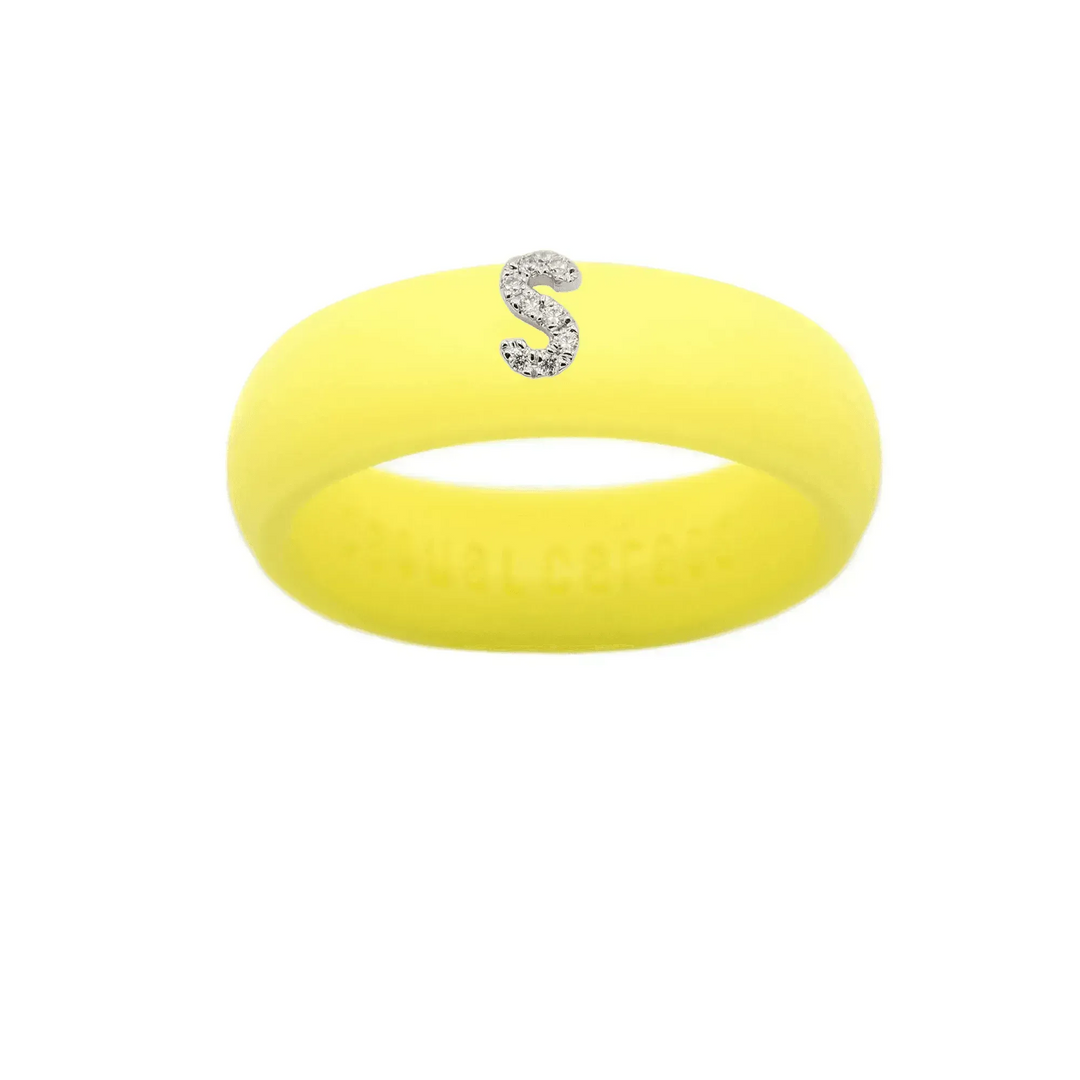 “S” Diamond Initial - Size 7