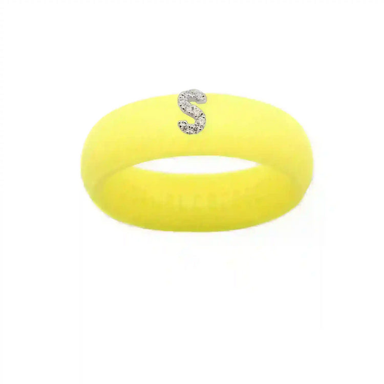 “S” Diamond Initial - Size 6