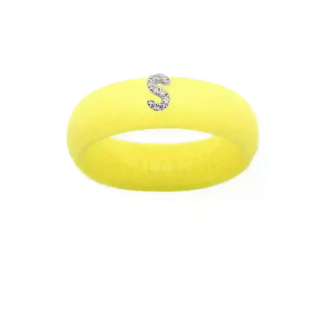 “S” Diamond Initial - Size 6