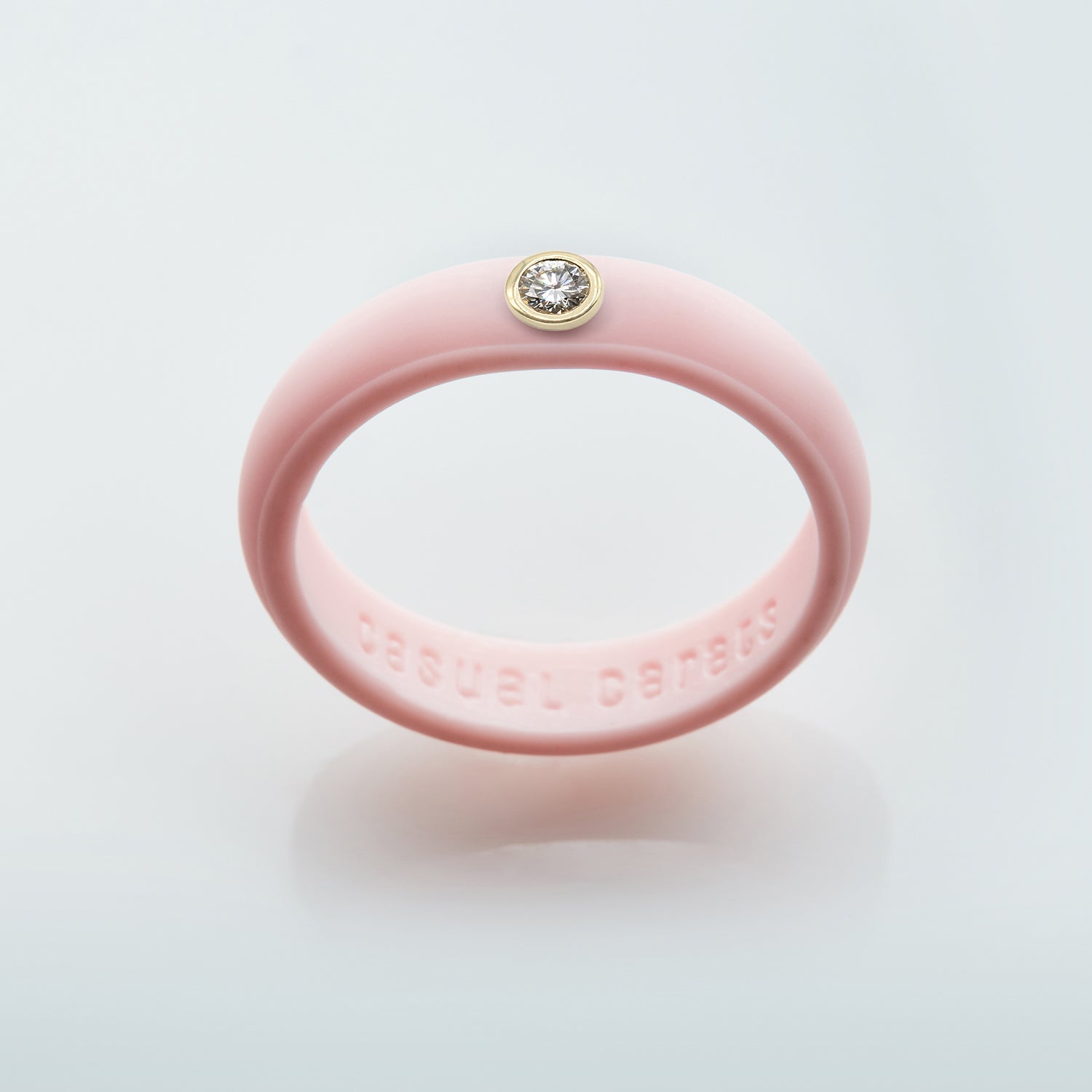 Sakura Pink Silicone Band for ring stacking