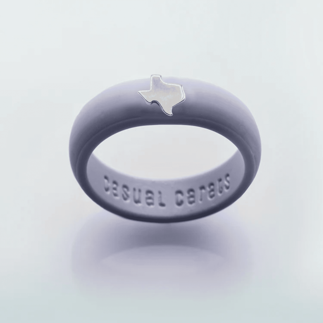 Sterling Silver Texas Silicone Ring