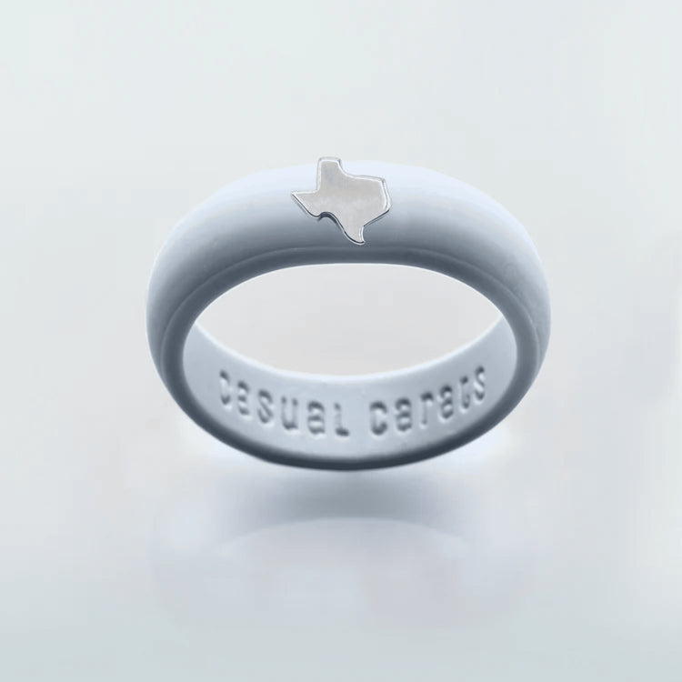 Sterling Silver Texas Silicone Ring