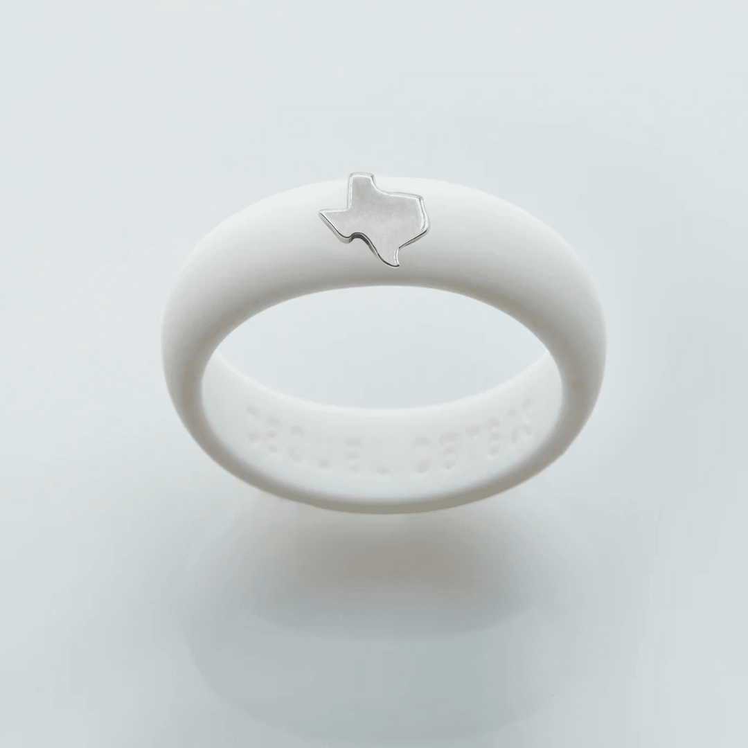 Sterling Silver Texas Silicone Ring