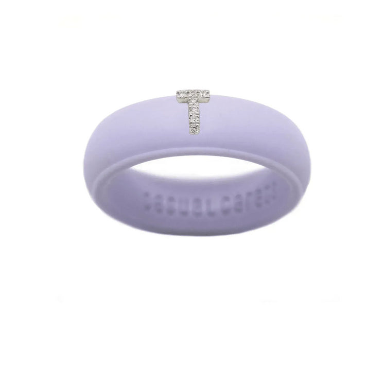 “T” Diamond Initial - Size 9