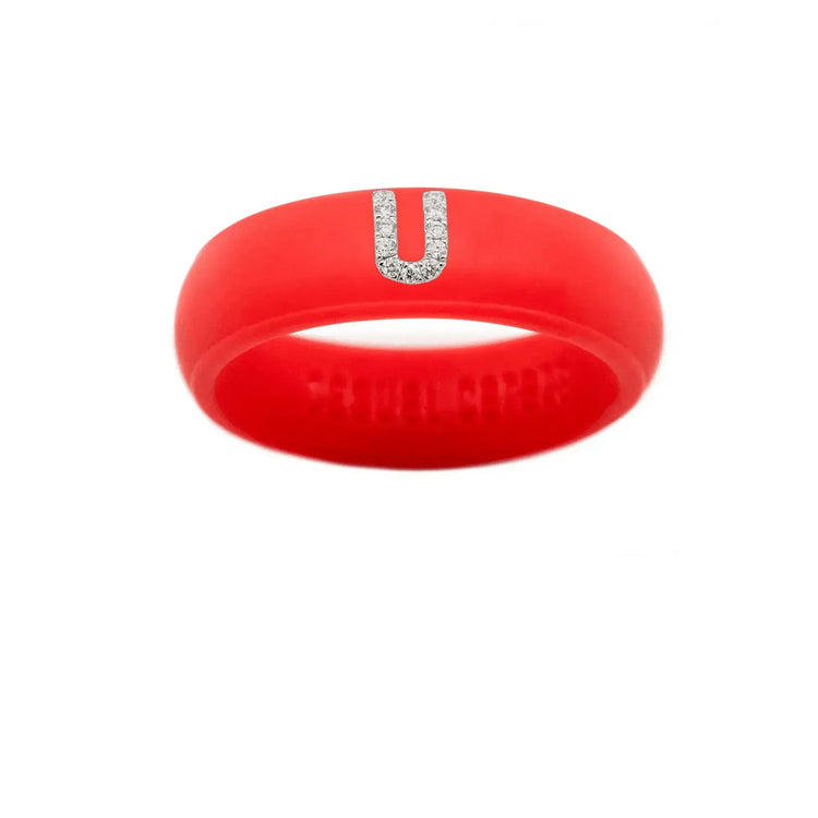 “U” Diamond Initial - Size 4
