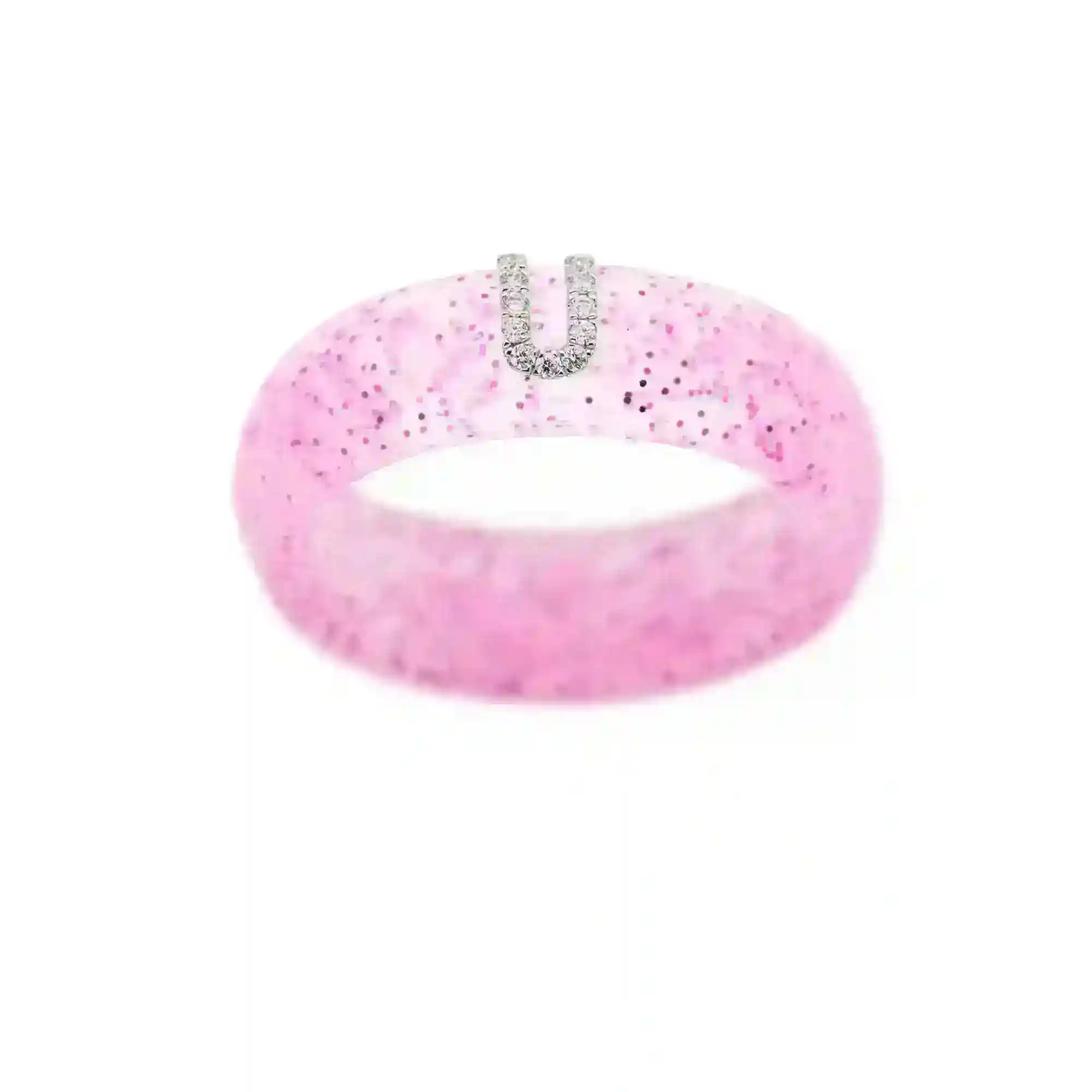 “U” Diamond Initial - Size 6