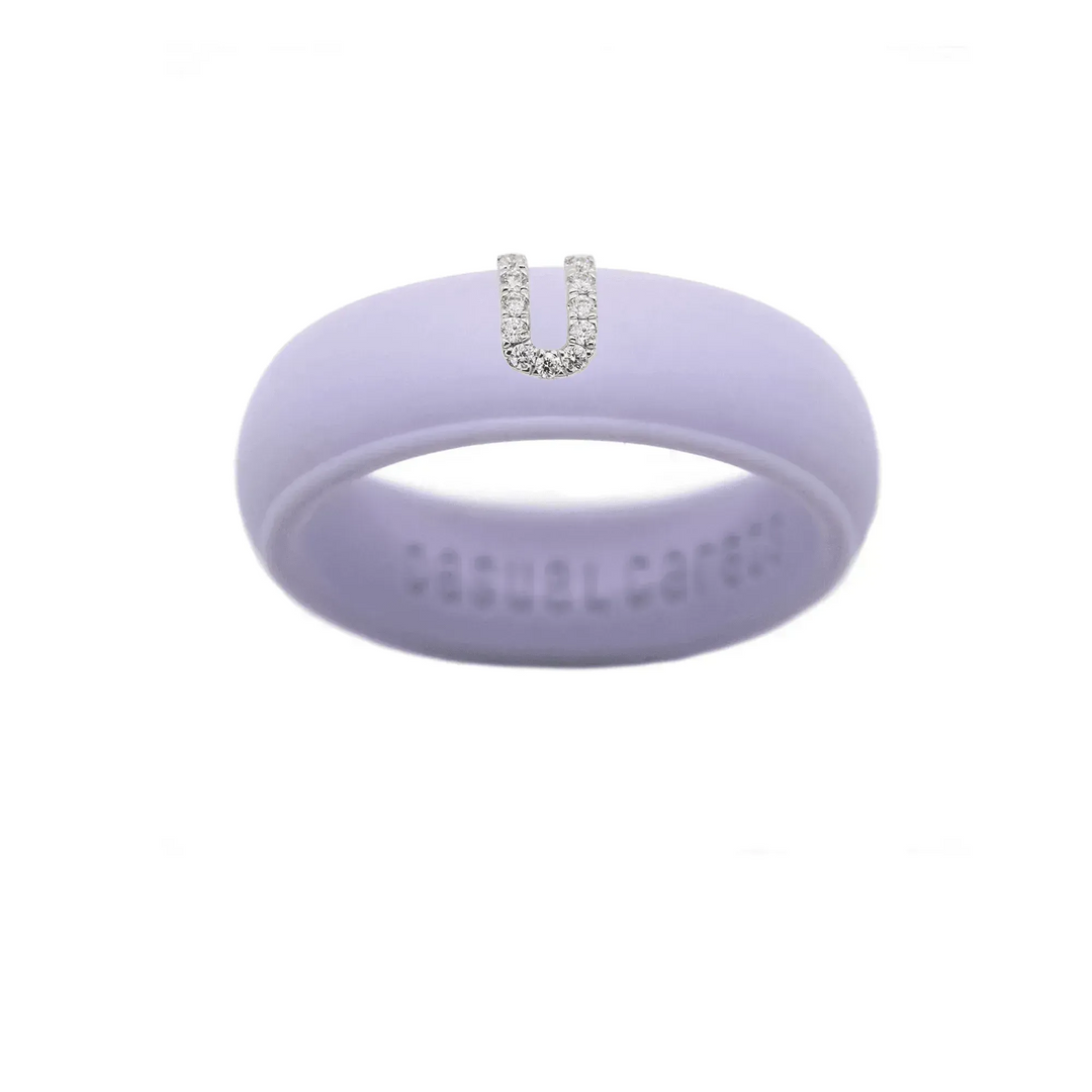 “U” Diamond Initial - Size 4