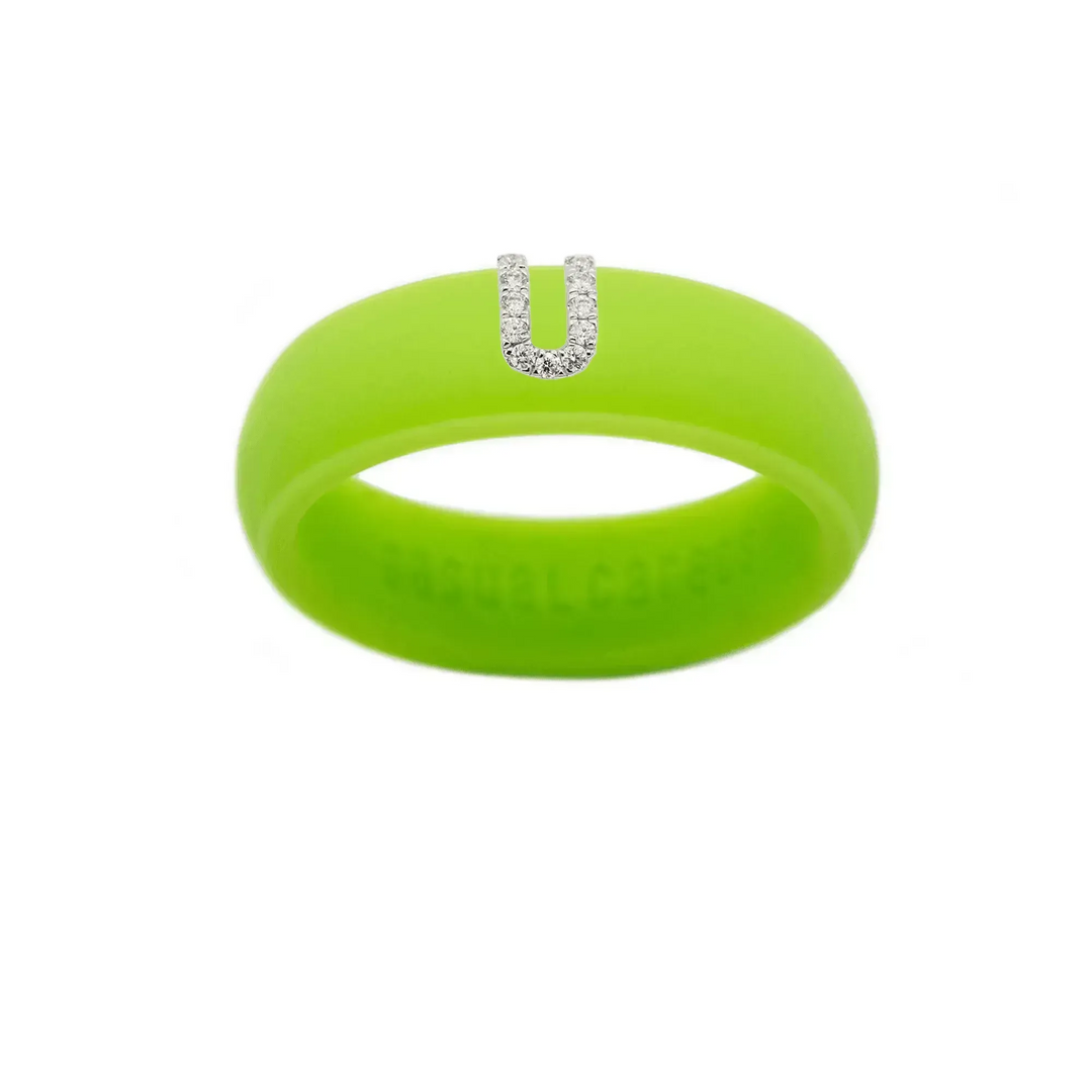 “U” Diamond Initial - Size 4