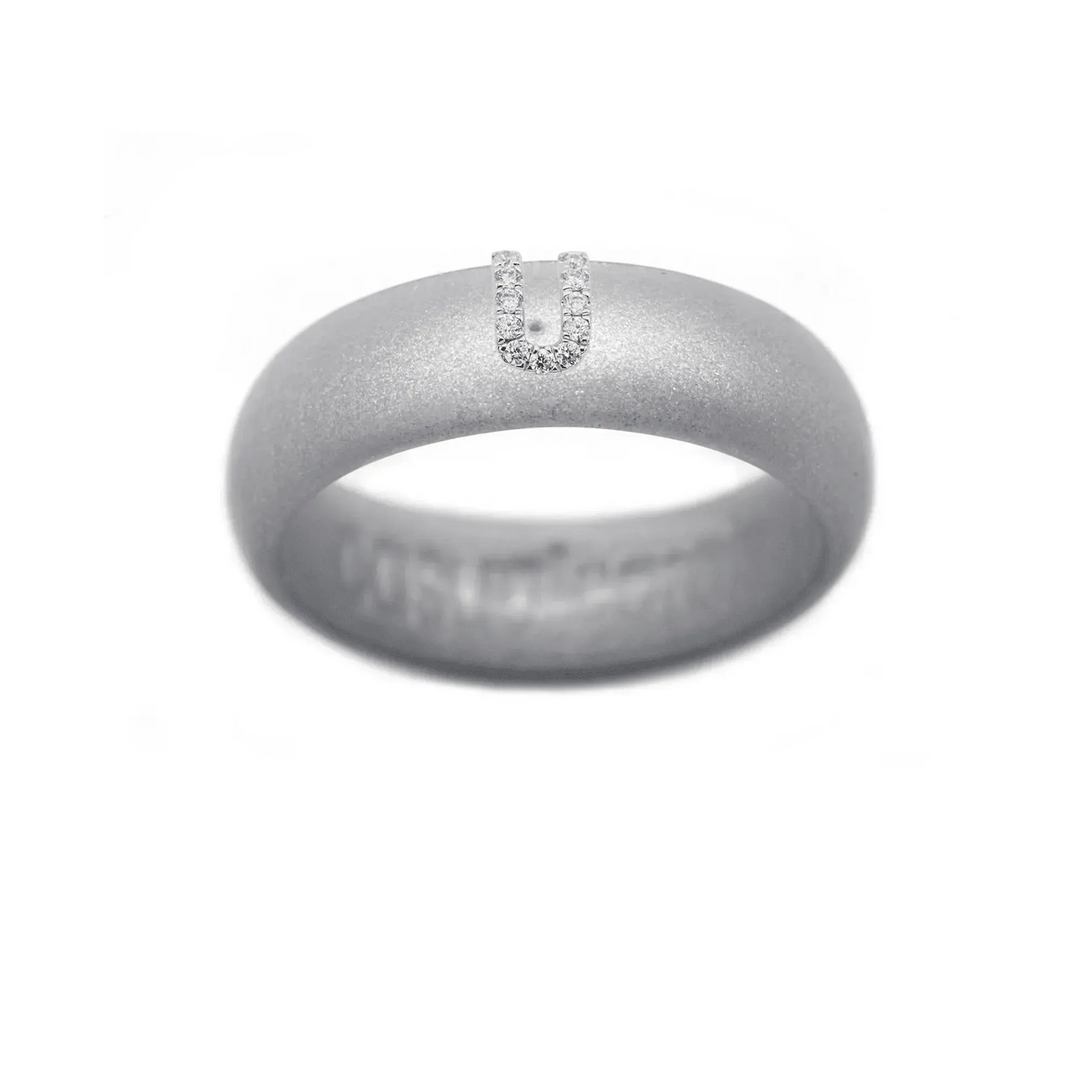 “U” Diamond Initial - Size 4