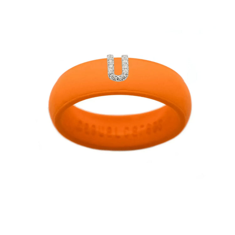 “U” Diamond Initial - Size 4