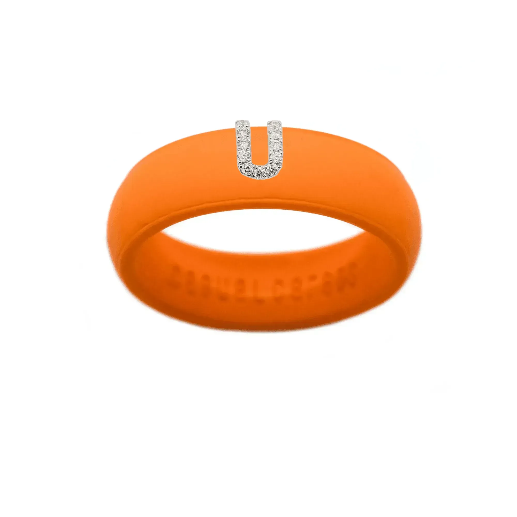 “U” Diamond Initial - Size 4