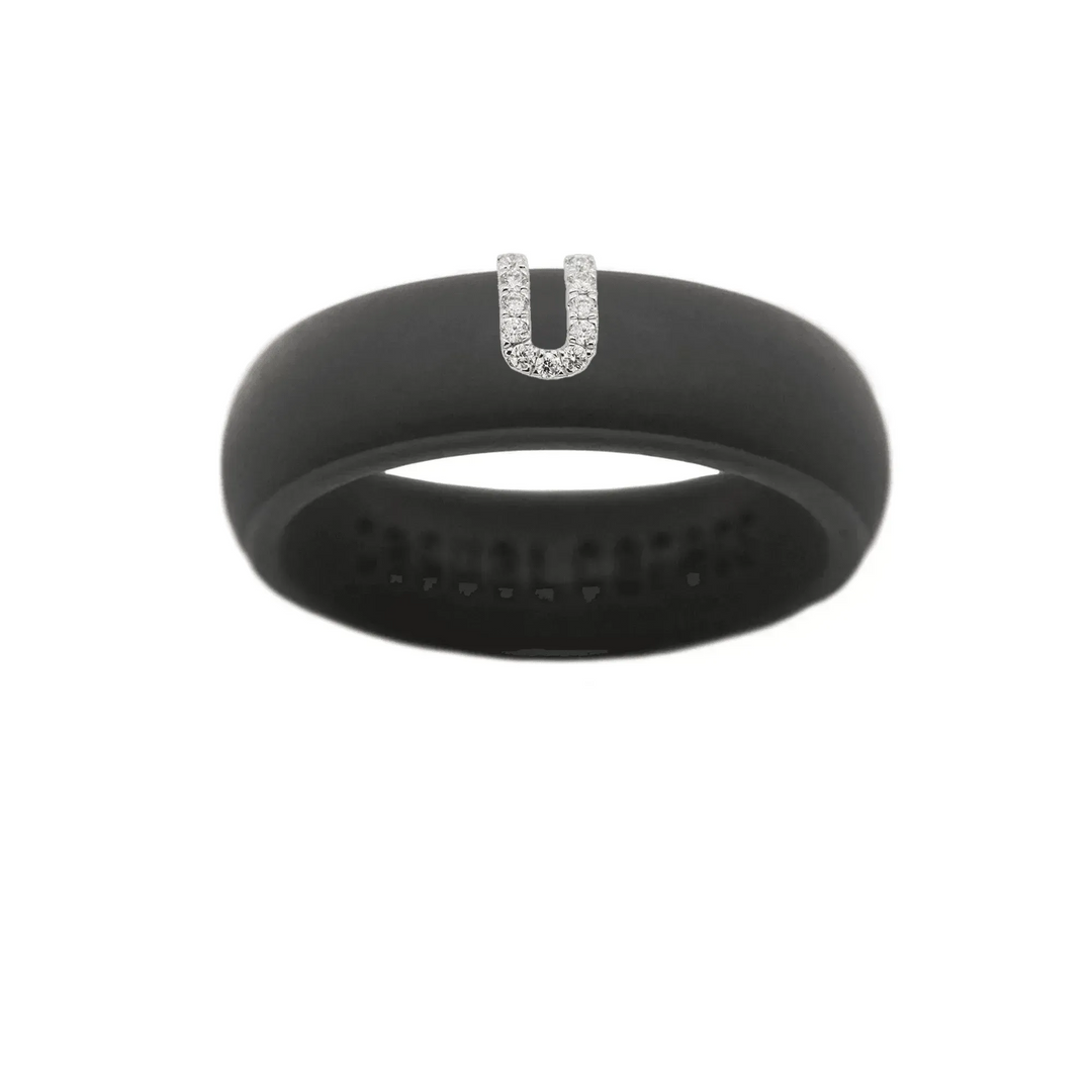 “U” Diamond Initial - Size 5