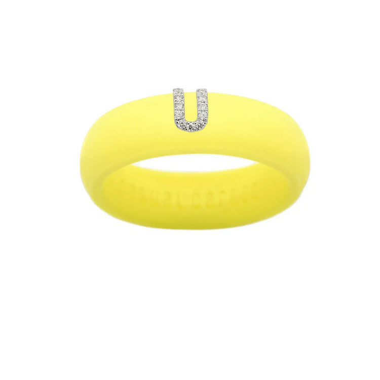 “U” Diamond Initial - Size 4