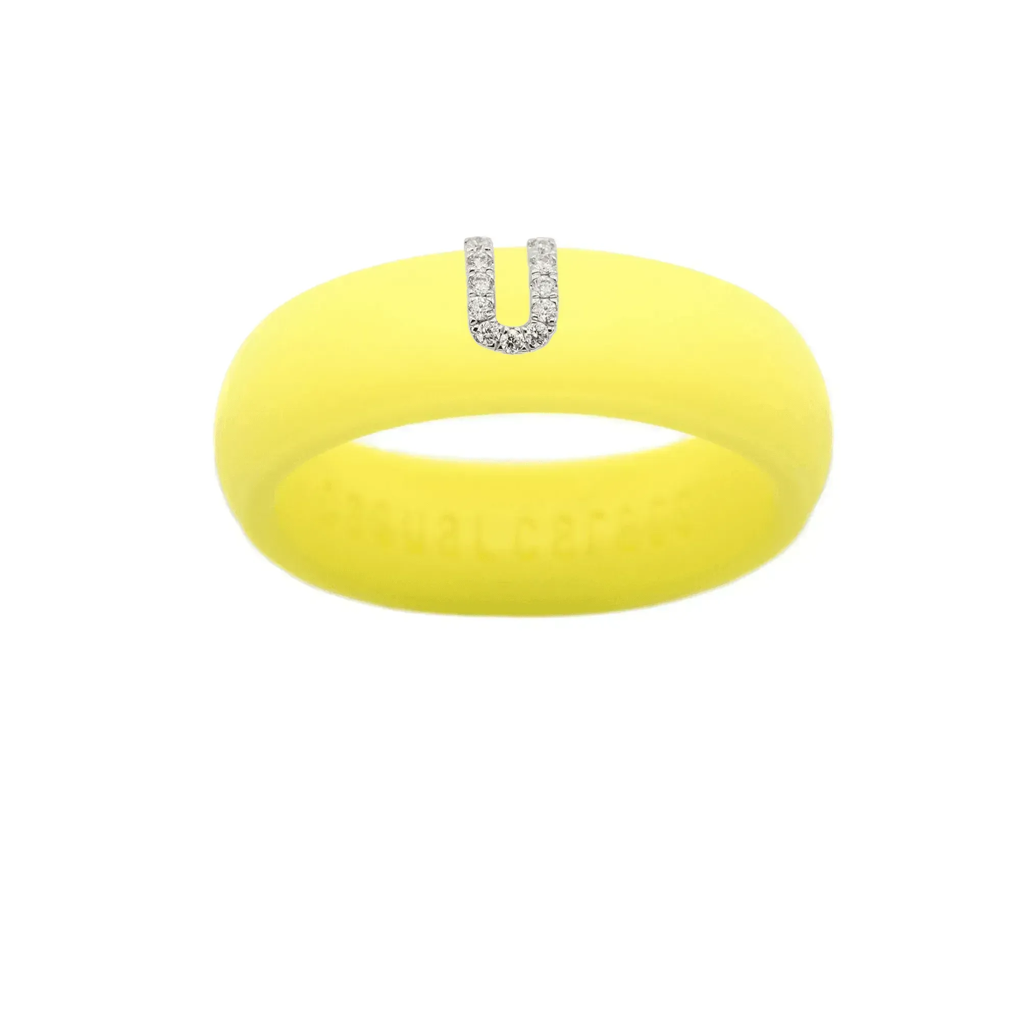 “U” Diamond Initial - Size 4