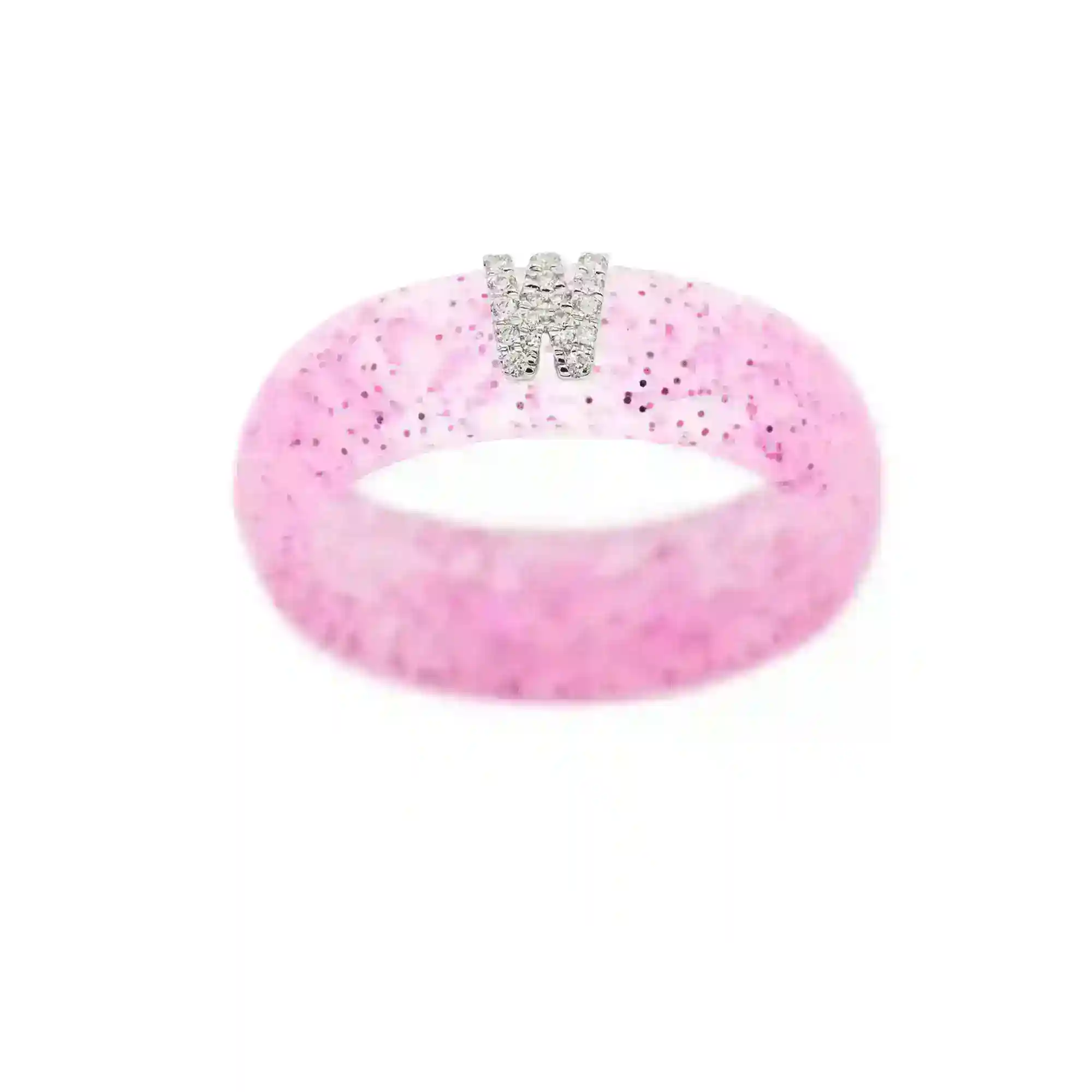 “W” Diamond Initial - Size 6