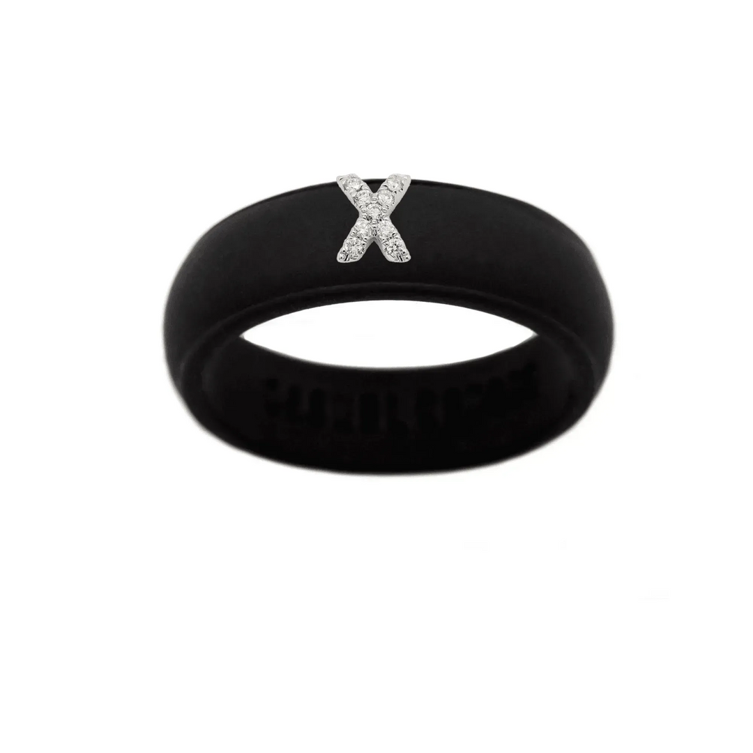 “X” Diamond Initial - Size 5
