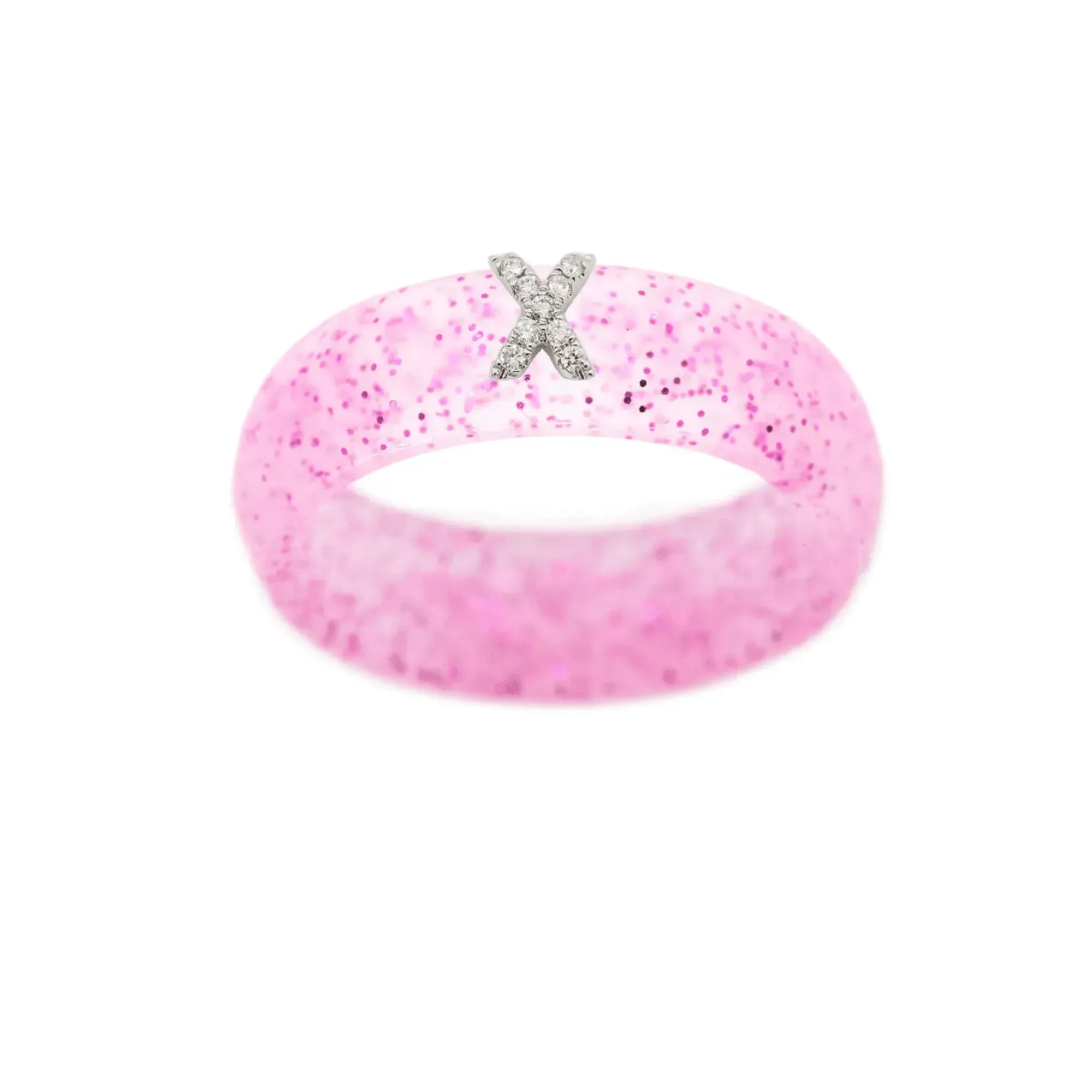“X” Diamond Initial - Size 4