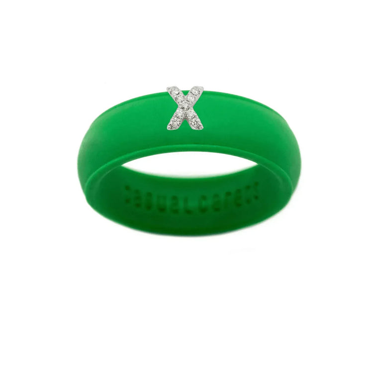 “X” Diamond Initial - Size 5